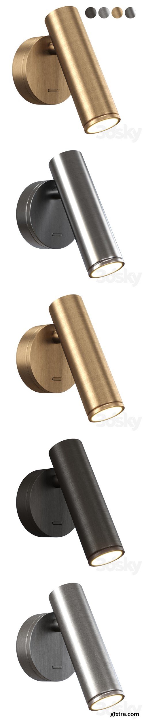 3dsky Pro - Astro Lighting Enna Surface 7499 / Metal Wall Light