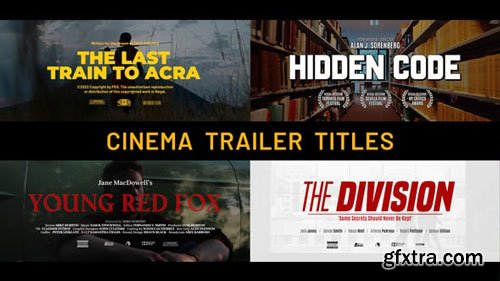 Videohive - Cinema Trailer Titles Videohive - Cinema Trailer Titles
