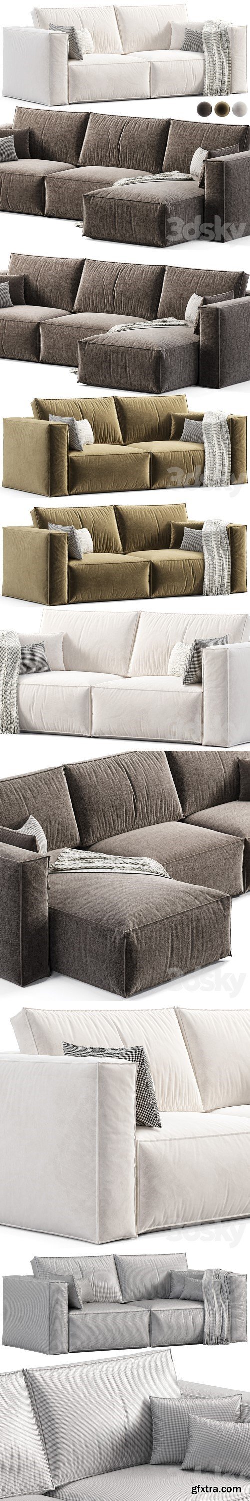 3dsky Pro - Modular Sofa Ebi Happy by Divan.ru