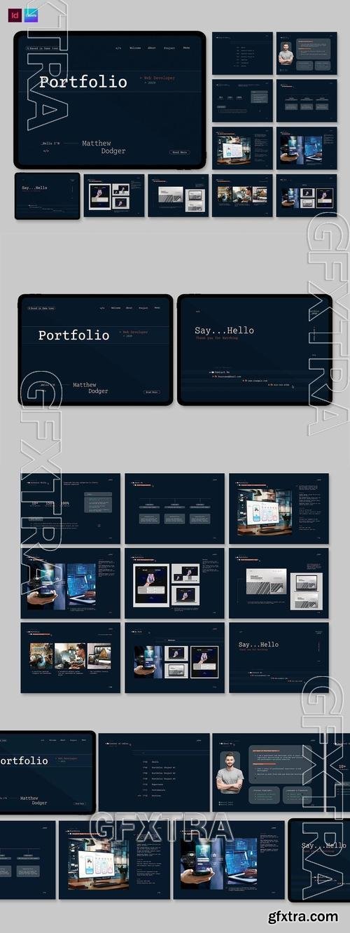 Digital Web Developer Portfolio Template P6Z6R9F