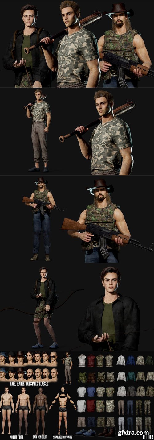 Fab - Customizable Survival Man