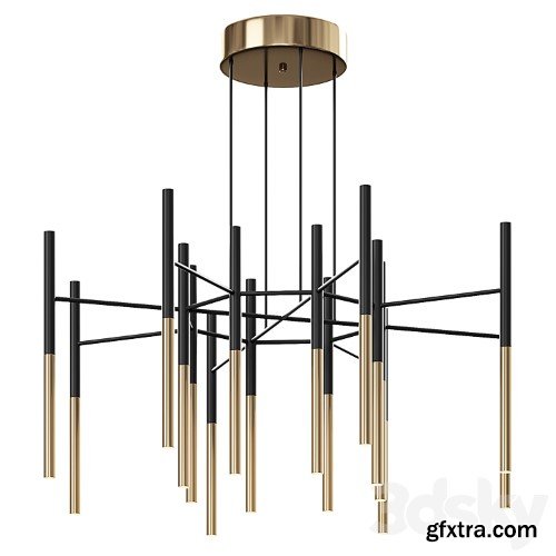 3dsky Pro - Metal Tubular Chandelier