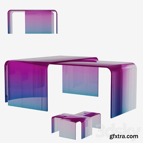 3dsky Pro - Gradient Glass Tables