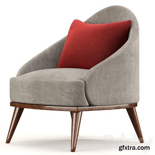 3dsky Pro - Minotti Leslie Armchair