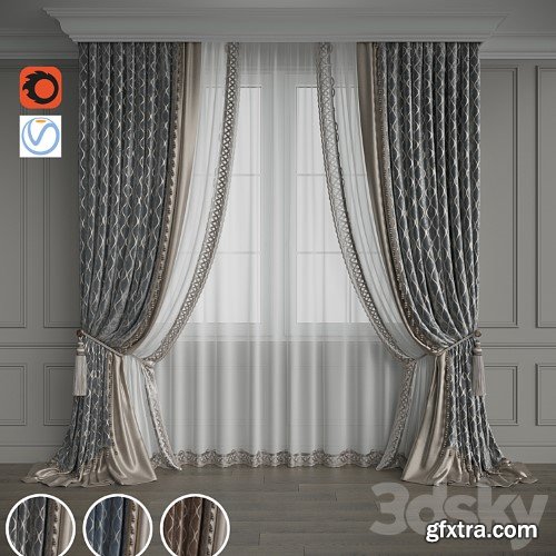 3dsky Pro - Drapery set 128