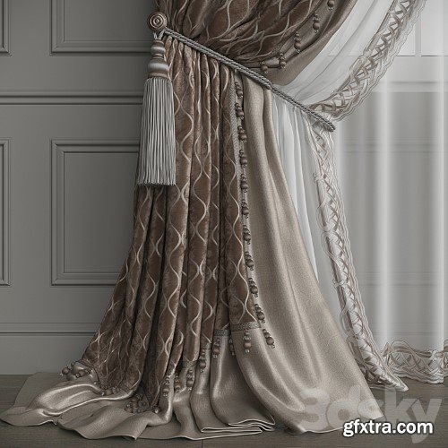 3dsky Pro - Drapery set 128