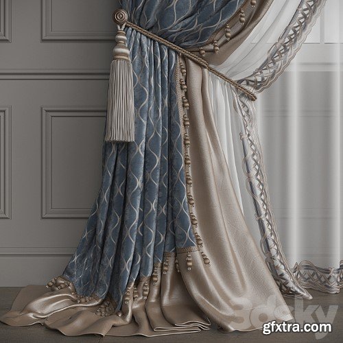 3dsky Pro - Drapery set 128