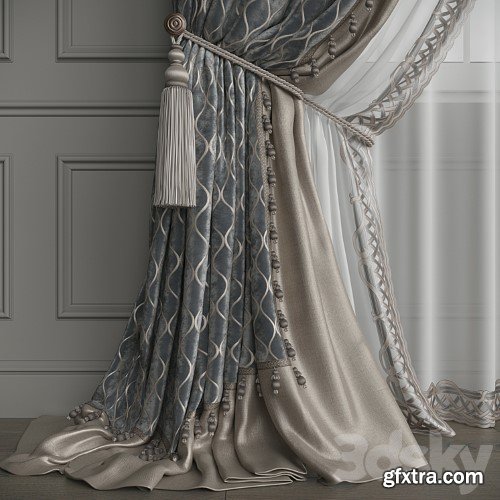 3dsky Pro - Drapery set 128