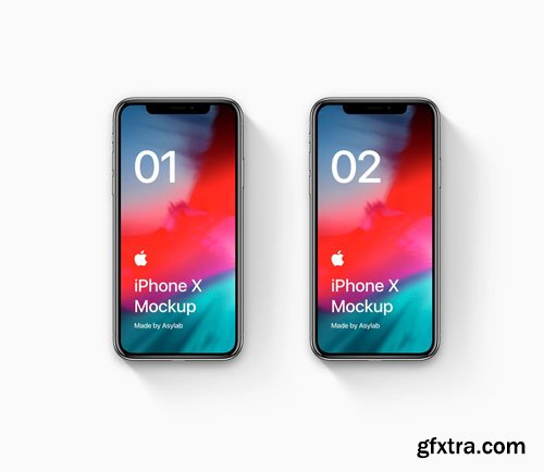 Asylab - iPhone X - 16 Scenes Mockups