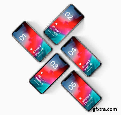 Asylab - iPhone X - 16 Scenes Mockups