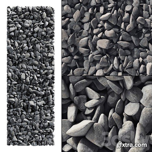 3dsky Pro - Pebble smooth splinter decor road n2