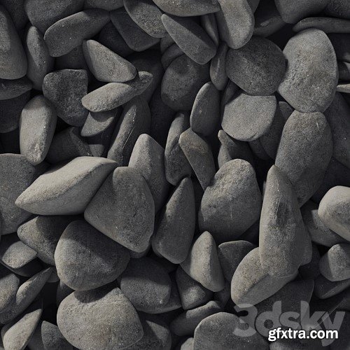 3dsky Pro - Pebble smooth splinter decor road n2