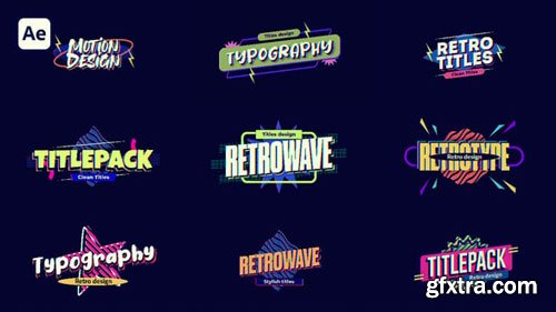 Videohive - Retro Titles - 56550276 Videohive - Retro Titles - 56550276