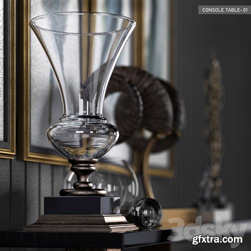 3dsky Pro - Contemporary Vintage Console Table