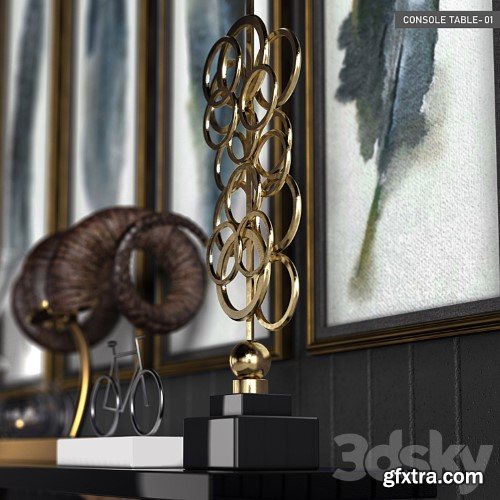 3dsky Pro - Contemporary Vintage Console Table