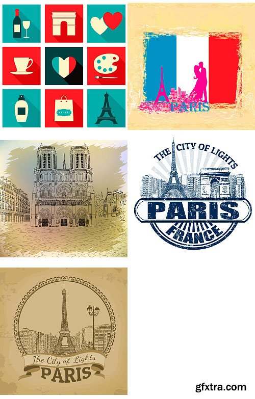 I Love Paris 25xEPS