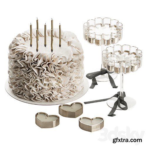 3dsky Pro - Decorative set with cake 011 KM