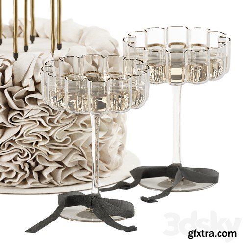 3dsky Pro - Decorative set with cake 011 KM
