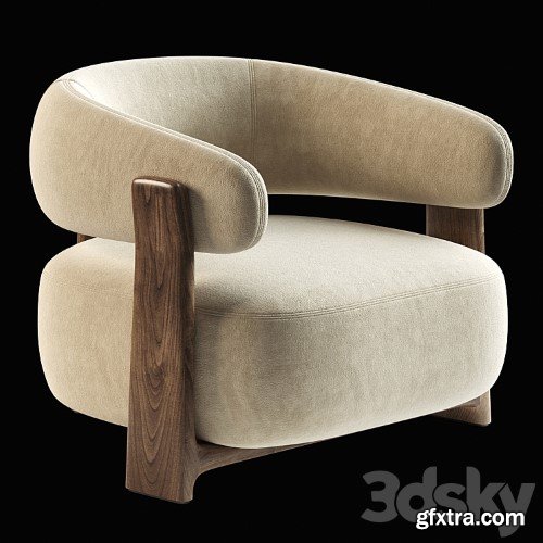 3dsky Pro - Kave Home Granite Armchair