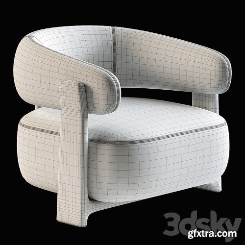 3dsky Pro - Kave Home Granite Armchair