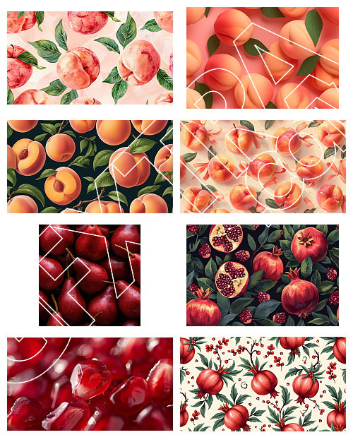 Seamless Food Texture Backgrounds 85xJPG