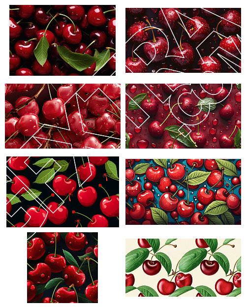 Seamless Food Texture Backgrounds 85xJPG