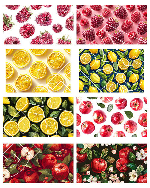 Seamless Food Texture Backgrounds 85xJPG