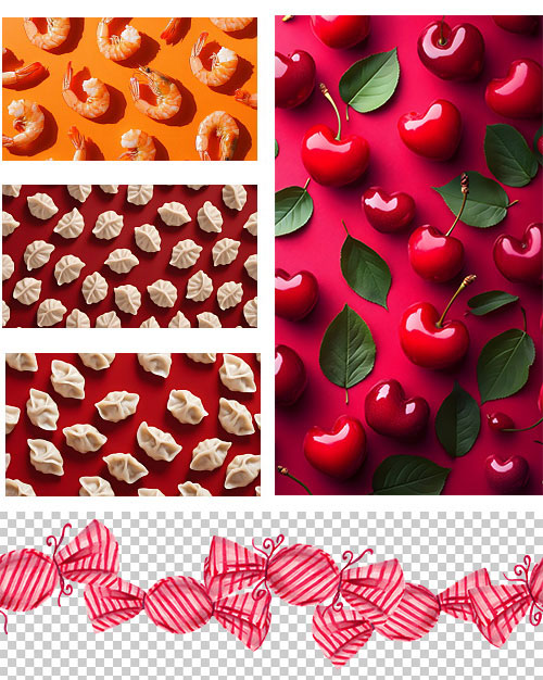 Seamless Food Texture Backgrounds 85xJPG