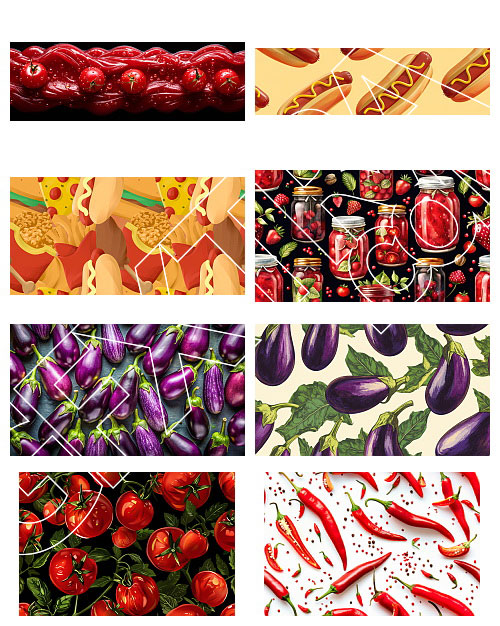 Seamless Food Texture Backgrounds 85xJPG