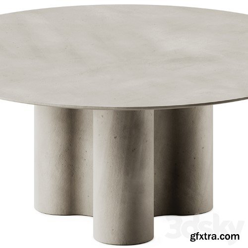 3dsky Pro - mg12 GIORGIA Round cement dining table