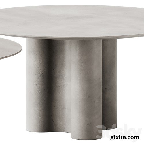 3dsky Pro - mg12 GIORGIA Round cement dining table