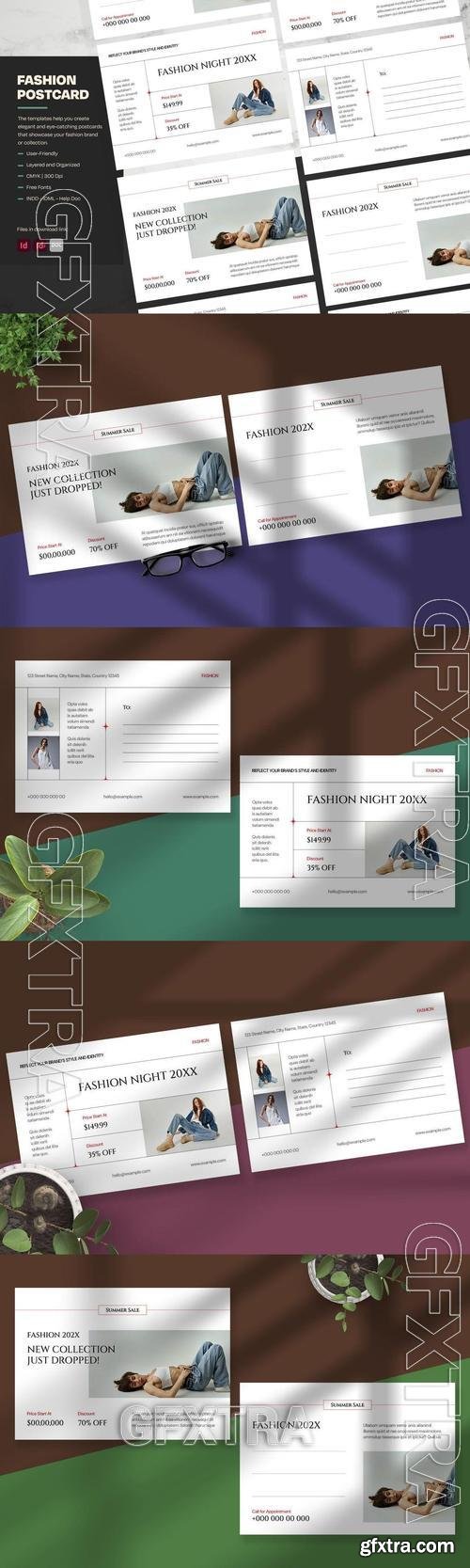 Minimalist Fashion Postcards MXXRG8B Minimalist Fashion Postcards MXXRG8B