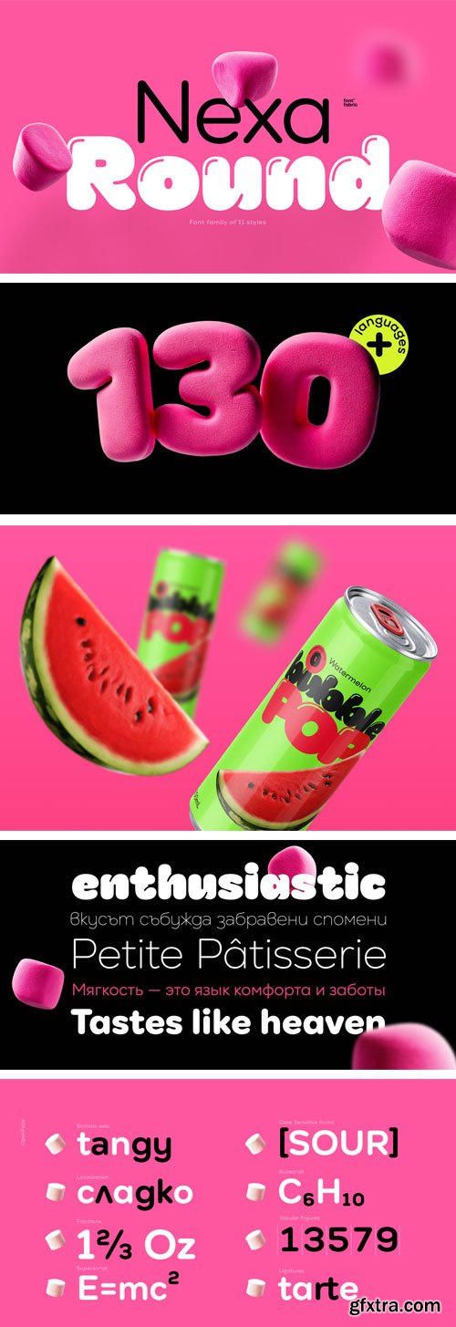 Myfonts - Nexa Round Font Family