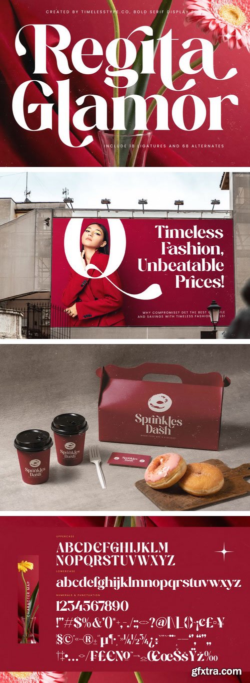 Myfonts - Regita Glamor Font Family