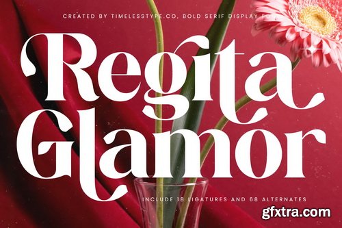 Myfonts - Regita Glamor Font Family