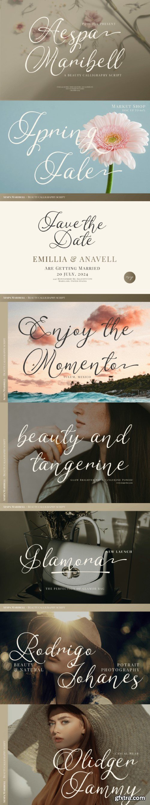 Myfonts - Aespa Maribell Font