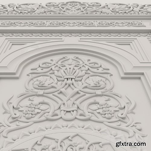 3dsky Pro - carved door