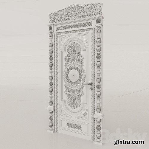 3dsky Pro - carved door