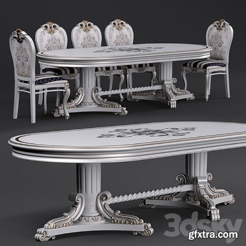 3dsky Pro - Table_Chair- Classic №2 \