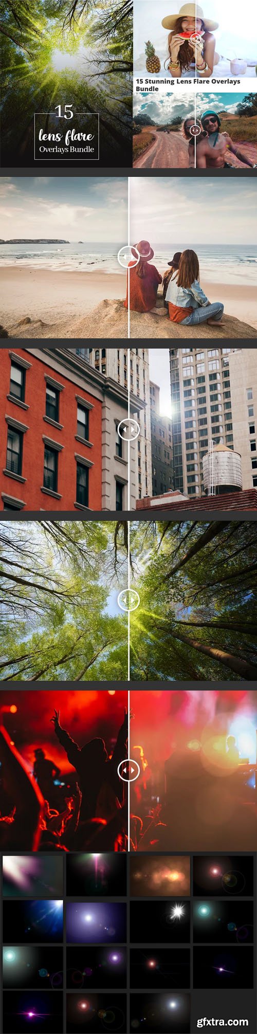 Stunning Lens Flare Overlays Bundle