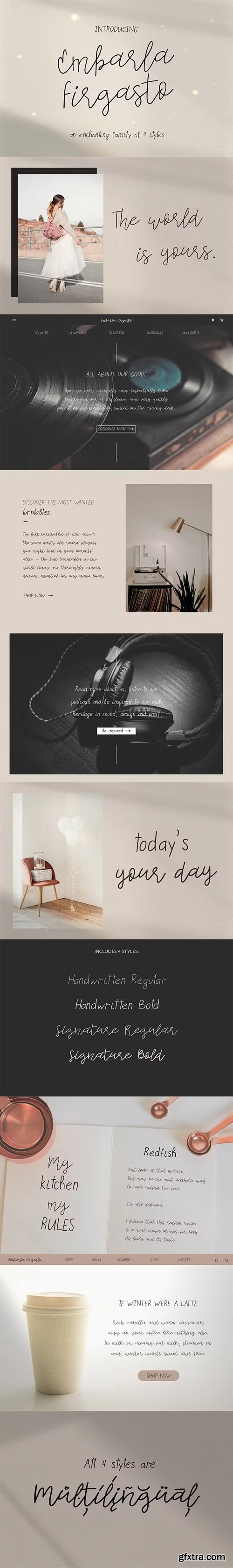 Embarla Firgasto Font Family