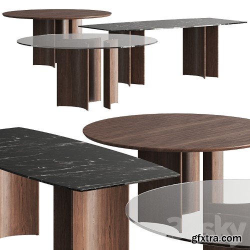 3dsky Pro - Porada Alan Dining Tables