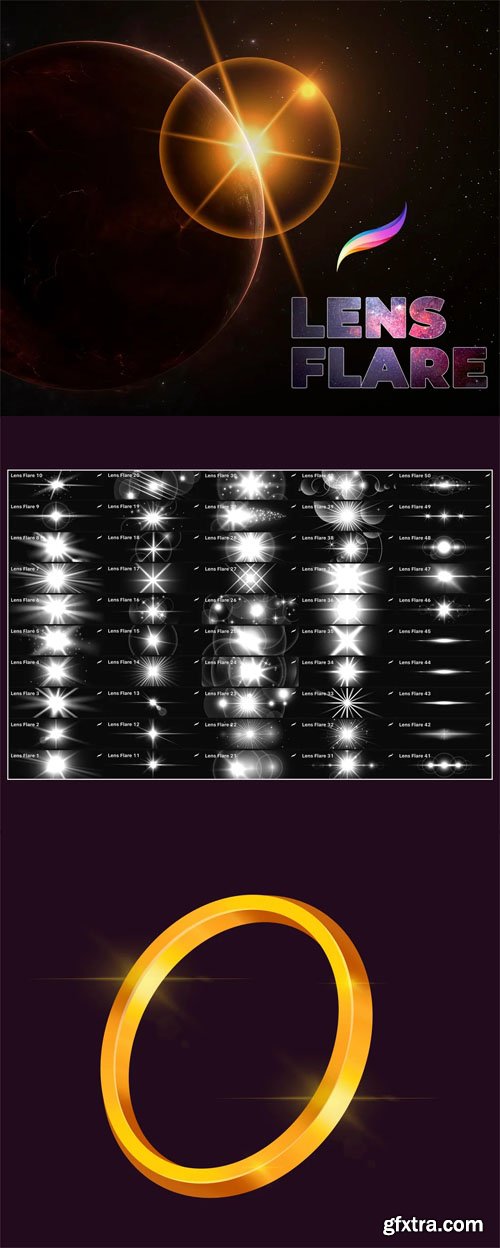 Lens Flare Brushes for Procreate Lens Flare Brushes for Procreate