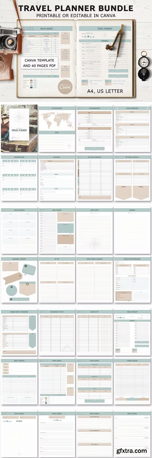 Travel Planner Templates Bundle Travel Planner Templates Bundle