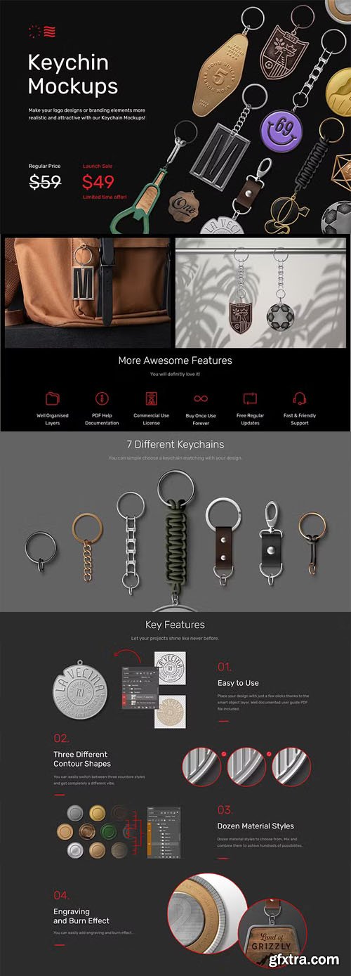 Keychain PSD Mockups - Generator