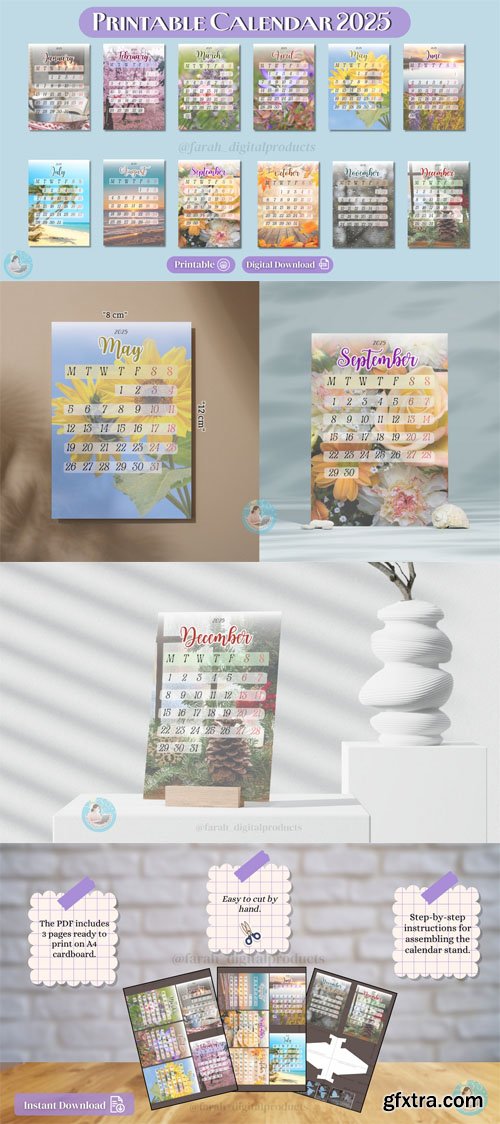 2025 Calendar - Nature-Inspired Seasonal Landscapes 2025 Calendar - Nature-Inspired Seasonal Landscapes