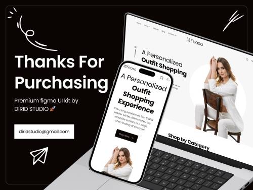 'Feaso - Shopping Ecommerce Website UI Kit'