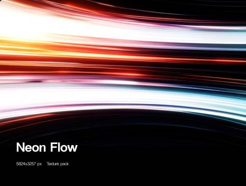 'Neon Flow Brand Assets Pack vol 1.'