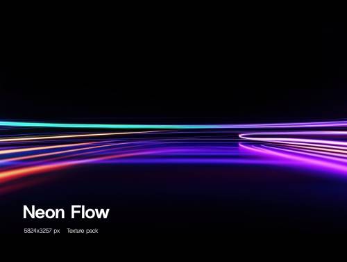 'Neon Flow Brand Assets Pack vol 1.'