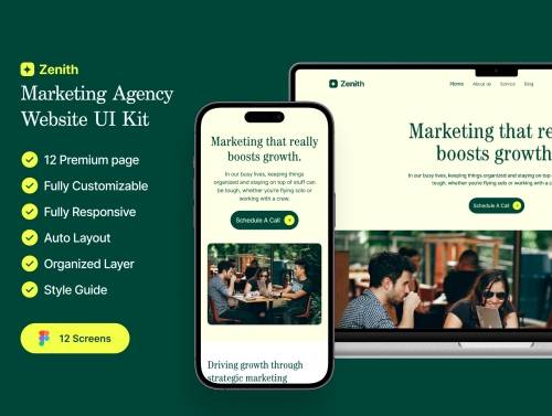 'Zenith Marketing Agency Landing page'